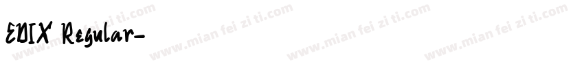 EDIX Regular字体转换